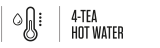 4-TEA HOT WATER - apă fierbinte pentru ceai