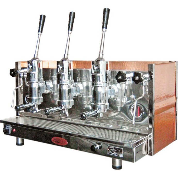 Espressor profesional cu pârghie Bosco Sorrento, 3 grupuri